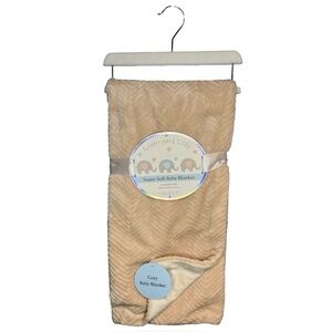 NWT Liam and Lilly Super Soft Chevron Baby Blanket in Cream